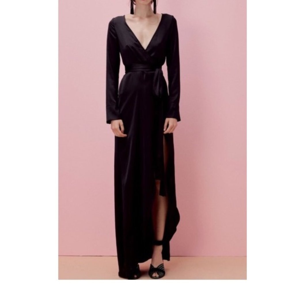 For Love And Lemons Black Midi Dress